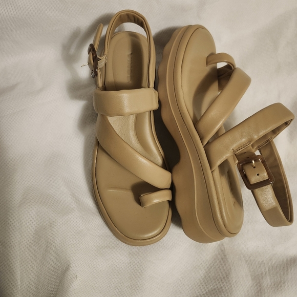 VinceWomen's Santa Cruz Strappy Slingback Platform Sandals Sz 10